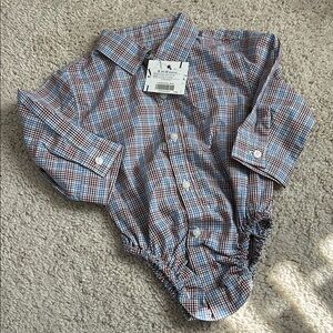 NWT plaid Janie and Jack onesie
